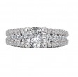 Split Row Semi-Mount Engagement Ring