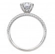 Split Row Semi-Mount Engagement Ring