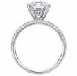 Split Row Semi-Mount Engagement Ring