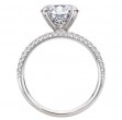 Split Row Semi-Mount Engagement Ring