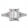 Split Shank Semi-Mount Diamond Engagement Ring