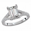 Split Shank Semi-Mount Diamond Engagement Ring