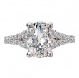 Split Shank Semi-Mount Diamond Engagement Ring