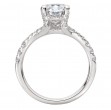 Split Shank Semi-Mount Diamond Engagement Ring