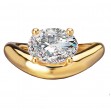 Solitaire Semi-Mount Diamond Engagement Ring