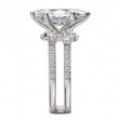 Split Shank Semi-Mount Diamond Engagement Ring