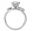 Split Shank Semi-Mount Diamond Engagement Ring