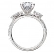 Split Shank Semi-Mount Diamond Engagement Ring