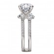 Split Shank Semi-Mount Diamond Engagement Ring