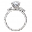 Split Shank Semi-Mount Diamond Engagement Ring