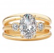 3 Row Shank Semi-Mount Diamond Ring