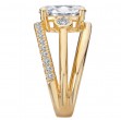 3 Row Shank Semi-Mount Diamond Ring