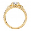 3 Row Shank Semi-Mount Diamond Ring