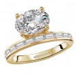 Hidden Basket Semi-Mount Diamond Engagement Ring