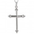 White Gold Cross Pendant