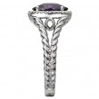 Ladies Fashion Gem-Stone and Diamond Ring