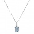 Aquamarine and Diamond Necklace