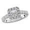 Halo Semi-Mount Diamond Ring