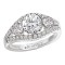 3 Stone Semi-Mount Diamond Ring