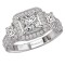 Halo Semi-Mount Diamond Ring