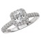 Halo Semi-Mount Diamond Ring