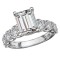 Diamond Band Semi-Mount Engagement Ring