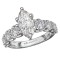 Diamond Band Semi-Mount Engagement Ring