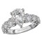 Diamond Band Semi-Mount Engagement Ring