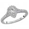 Halo Semi-Mount Diamond Ring