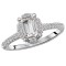 Halo Semi-Mount Diamond Ring