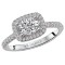 Halo Semi-Mount Diamond Ring