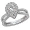 Halo Semi-Mount Diamond Ring