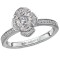 Halo Semi-Mount Diamond Ring