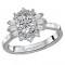 Halo Semi-Mount Diamond Ring