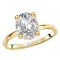 Diamond Semi-Mount Hidden Halo Engagement Ring