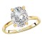 Diamond Semi-Mount Hidden Halo Engagement Ring