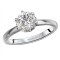 Semi-Mount Diamond Halo Engagement Ring