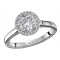 Halo Semi-Mount Diamond Engagement Ring