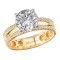 Split Shank Semi-Mount Diamond Engagement Ring