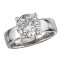 Bold Band Semi-Mount Diamond Engagement Ring