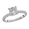 Hidden Halo Semi-Mount Diamond Engagement Ring