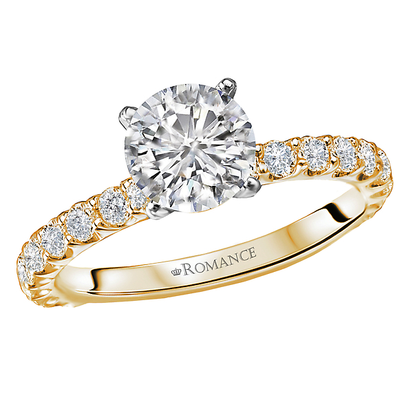 Peg Head Semi-Mount Diamond Ring