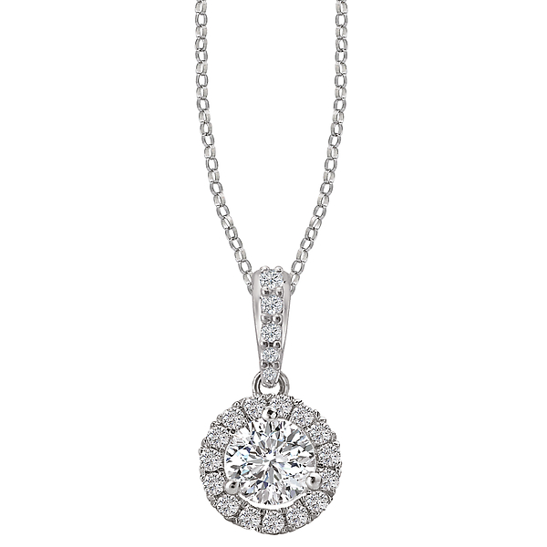 Semi-Mount Diamond Pendant