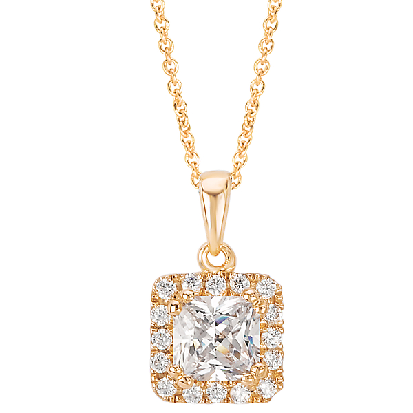 Diamond Halo Pendant