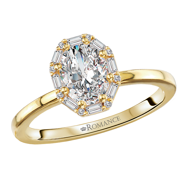 Diamond Semi-Mount Engagement Ring