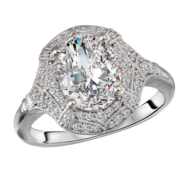 Diamond Semi-Mount Engagement Ring