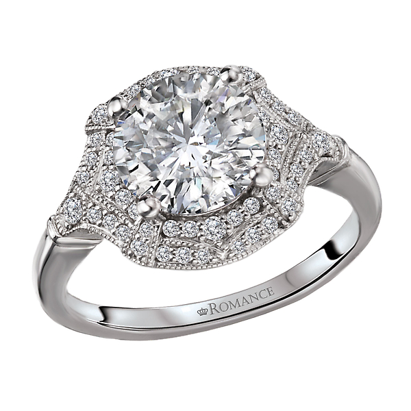 Diamond Semi-Mount Engagement Ring