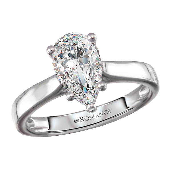 Hidden Halo Semi-Mount Diamond Engagement Ring