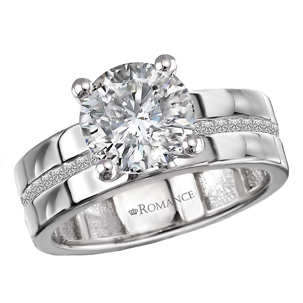 Diamond Semi-Mount Engagement Ring