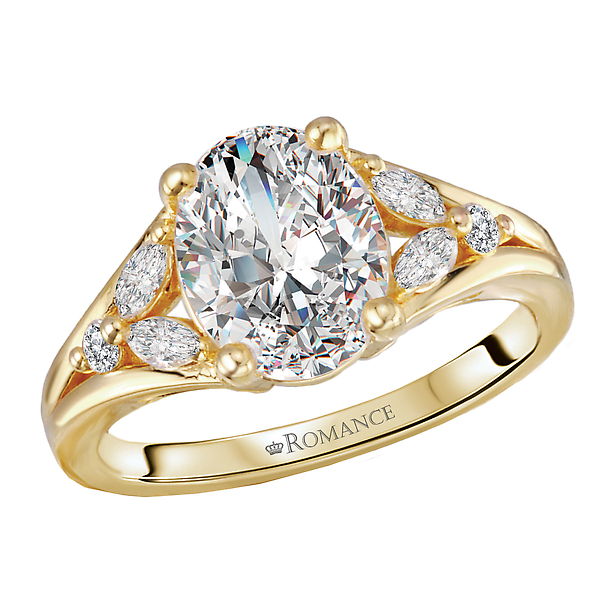 Split Shank Semi-Mount Engagement Ring